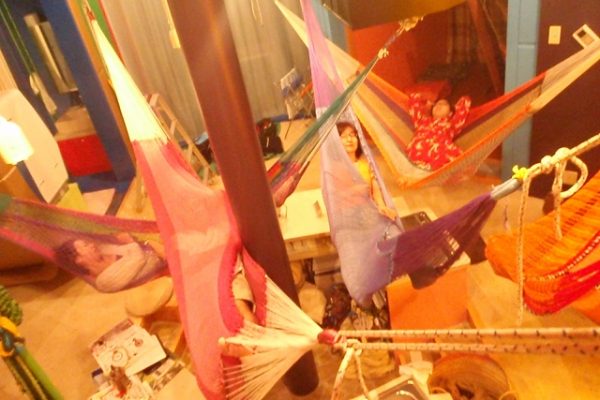 お泊まりワークショップの様子